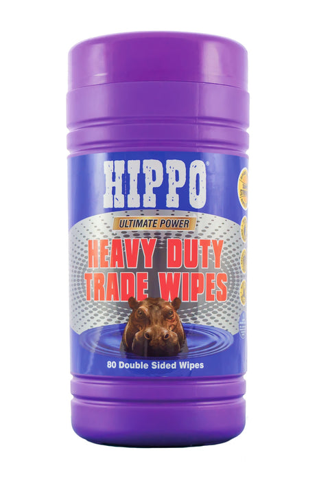 Globelink Hippo Heavy Duty Trade Wipes Tub 80 Pack