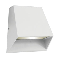 PROLUX LIGHT OUTDOOR WALL 5W ALUMINIUM WHITE IP54 3K 120X130X60