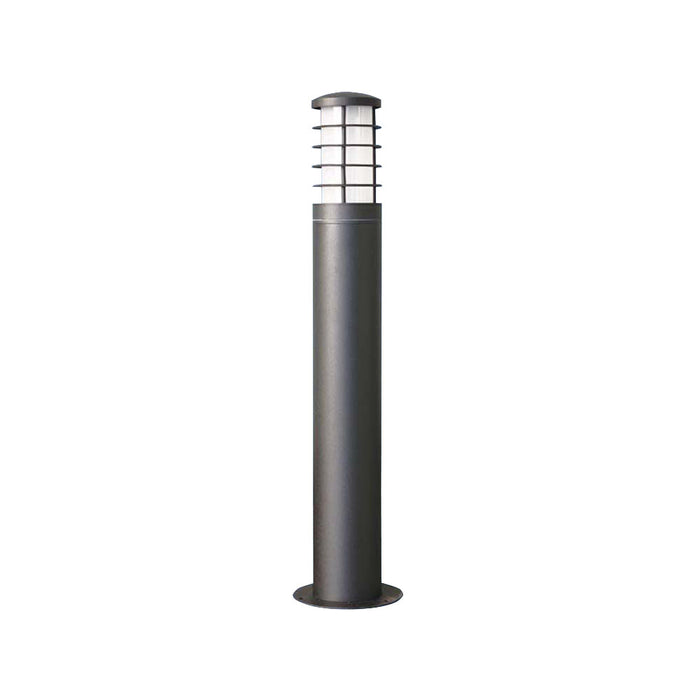 PROLUX LIGHT BOLLARD E27 ALUMINIUM & GLASS BLACK 90X650X143