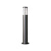 PROLUX LIGHT BOLLARD E27 ALUMINIUM & GLASS BLACK 90X650X143