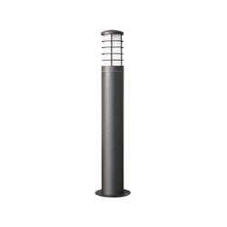 PROLUX LIGHT BOLLARD E27 ALUMINIUM & GLASS GRAPHITE 90X650X143