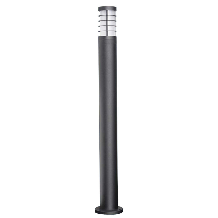 PROLUX LIGHT BOLLARD E27 ALUMINIUM & GLASS BLACK 90X900X143