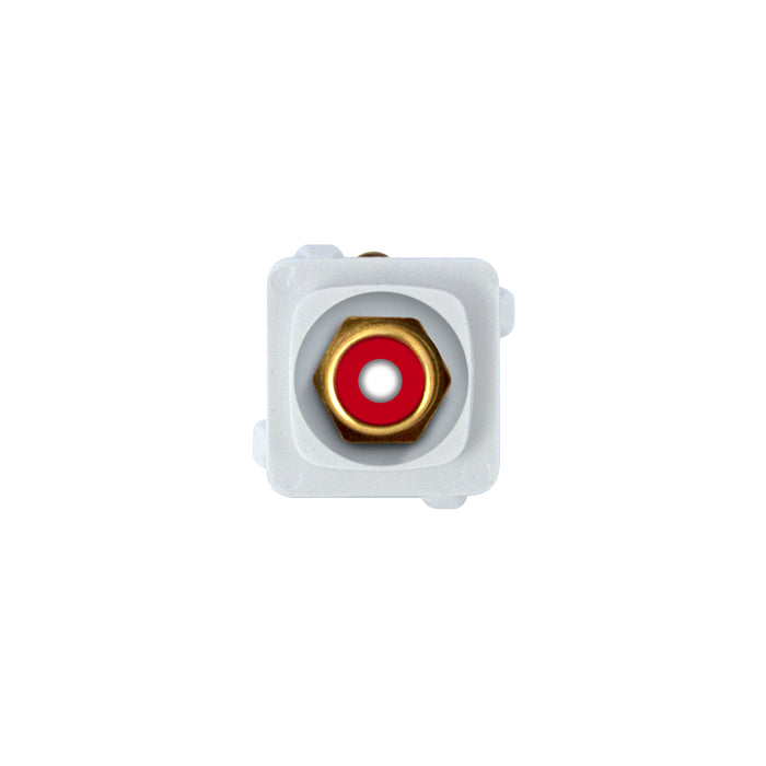 Legrand HPM RCA audio socket gold Red