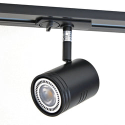 PROLUX LIGHT TRACK SPOT 240V GU10 LAMP DIMMABLE BLACK 78L X 60DIA