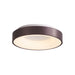 EUROTECH VENIUS 480DIA CEILING BUTTON BR/BROWN COFFEE 3000K/3500K/4000K 230V LED 40W