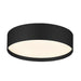 EUROTECH VENIUS 600DIA CEILING BUTTON BLACK 3000K/3500K/4000K 230V LED 40W