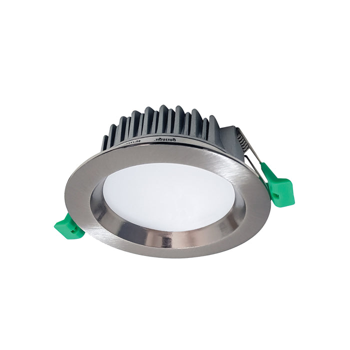 EUROTECH GEO12 CRI90 DOWNLIGHT BRUSHED CHROME 3000K/4000K/6000K 230V LED 10W IP44