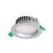 EUROTECH GEO12 - ROUND LED CCT DOWNLIGHT SILVER 3000K/4000K/6000K 230V LED 12W IP44