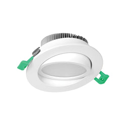 EUROTECH ROUND TILT LED DOWNLIGHT WHITE 3K/4K/6K 230V LED 13W IP44