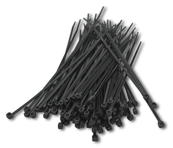 ICT Cable Tie, 290x3.6mm Black - 100pcs