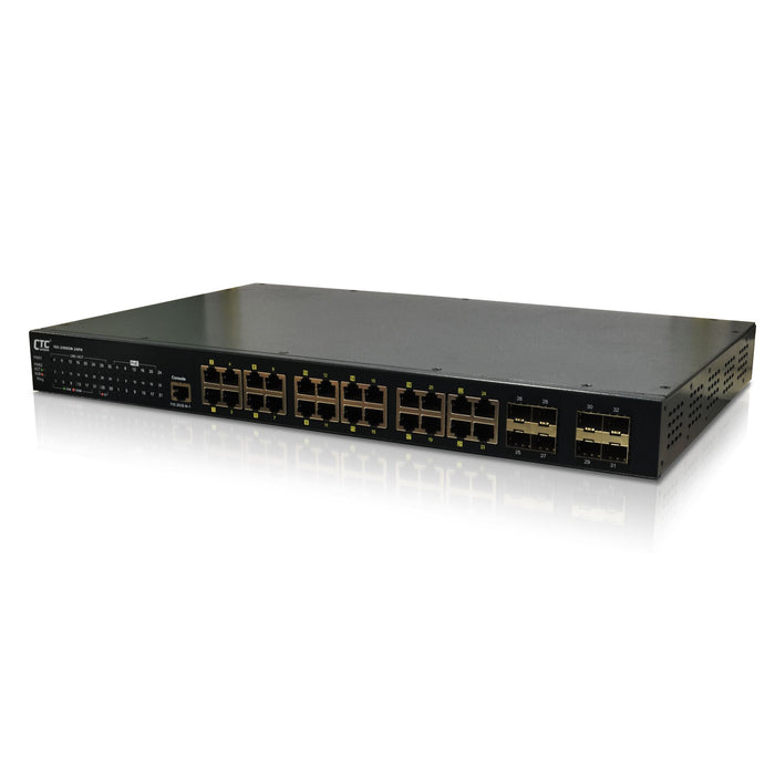 CDL CTCUnion 24 Port Gigabit POE Industrial Central Managed Switch