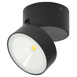 PROLUX LIGHT OUTDOOR WALL 6W TILT ALU BLACK IP54 3K 90X85