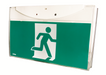 Ellis Emergency exit sign luminaire, wall and ceiling mounting