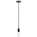 EUROTECH MIA - CORDSET PENDANT BLACK  230V E27 60W