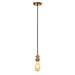 EUROTECH MIA - CORDSET PENDANT BRASS  230V E27 60W