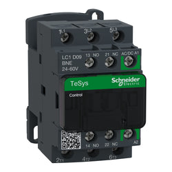 Schneider Tesys D Green Contactor 9A AC3 3P 24-60V ACDC Coil