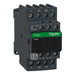 Schneider TeSys Deca contactor - 4P(2 NO + 2 NC) - AC-1 - &lt;lt/&gt;= 440 V 32 A - 24 V DC coil