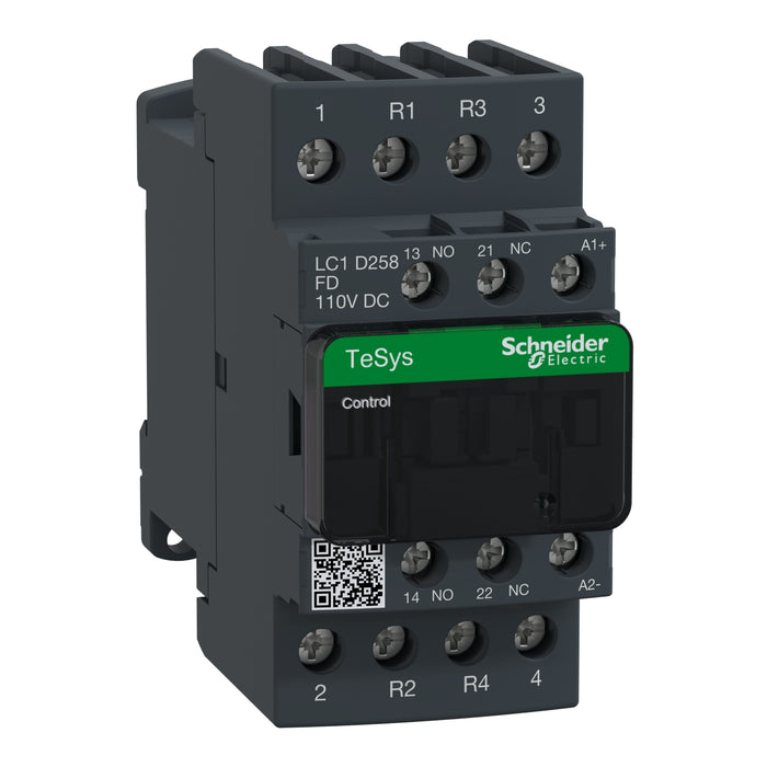 Schneider TeSys Deca contactor - 4P(2 NO + 2 NC) - AC-1 - &lt;lt/&gt;= 440 V 40 A - 110 V DC coil