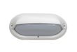 Superlux Bulkhead LED 10W 3000K Oval Eyelid Polycarbonate White IP55