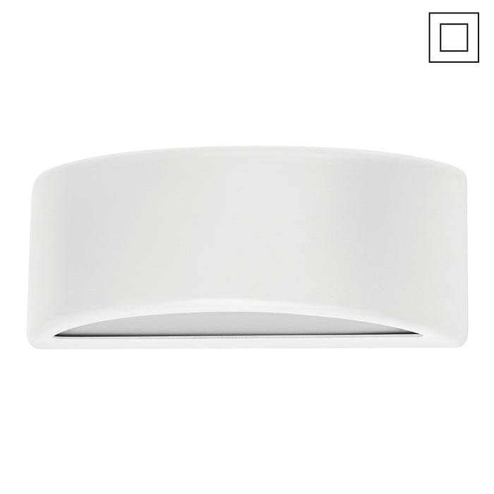 EUROTECH 230V LED EXTERIOR POLYCARBONATE WALL LIGHT IP65 - UP/DOWN LI