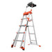 Staffy Little Giant Select Step. 4-6 Step. Aluminium Adjustable Platform Ladder. 150Kg. Airdeck Included USA Code 15125-001