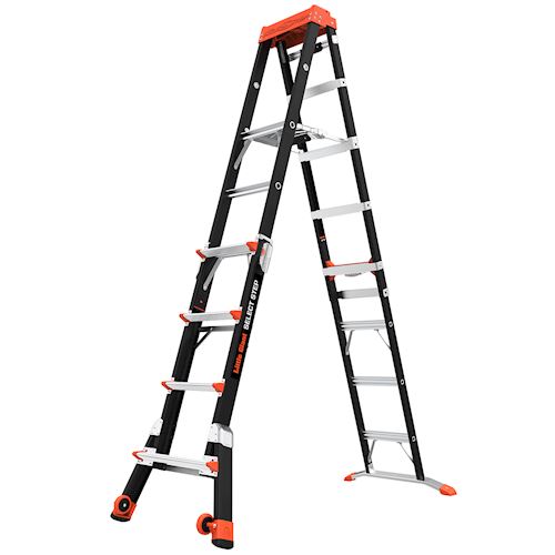 Staffy Little Giant Select Step. 5-7 Step. Fibreglass Adjustable Platform Ladder. 170Kg. USA Code 15131-001