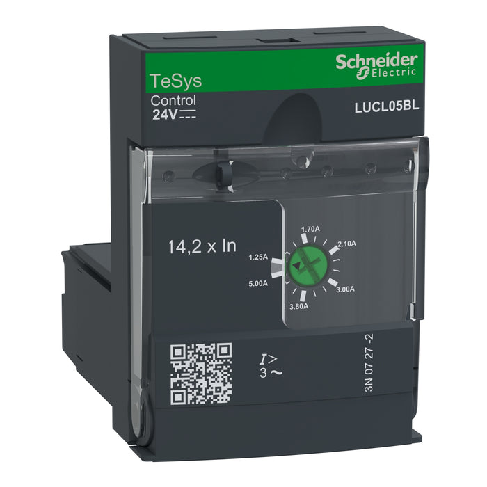 Schneider Standard control unit, TeSys Ultra, 1.25-5A, 3P motors, magnetic protection, coil 24V DC