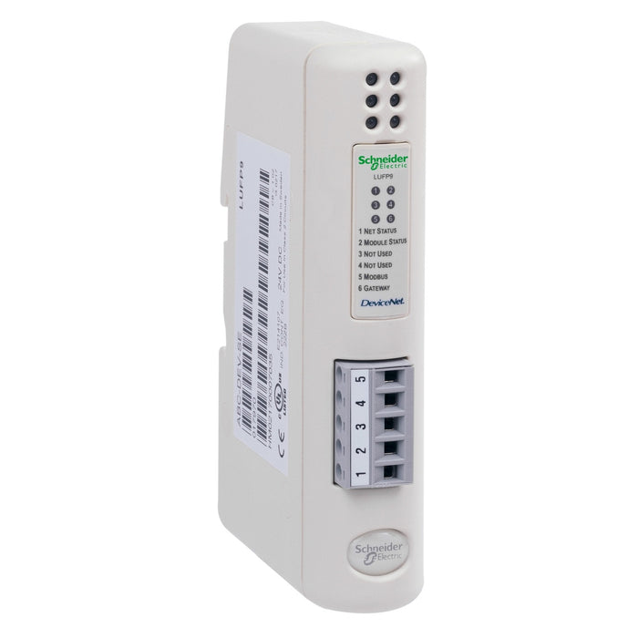 Schneider DeviceNet/Modbus communication gateway - 1 DeviceNet screw type - 1 RJ45 Modbus