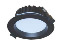 Downlight LED 8W 230VAC Recessed 3 Colour IP54 Black