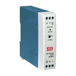 Meanwell DIN RAIL PWR SUPPLY 20W 1A 24VDC