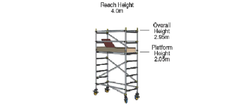 MOBI Scaffold Tower 2.0m Platform- 1400 series