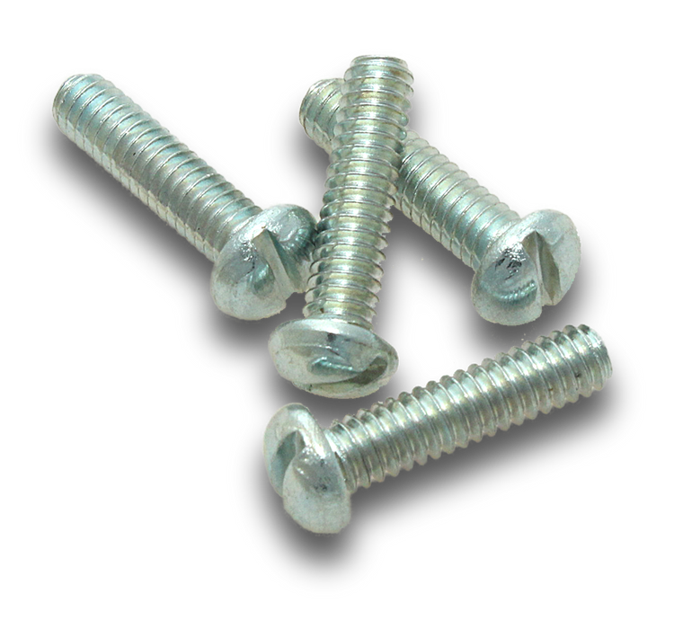 Elecsupp Elmark Machine Screws Round Head Zinc Metal 1/4x1" 35 Jar