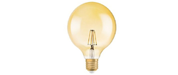 1906 VINTAGE GLOBE 4W 824 ES FIL GOLD 4X1 OSRAM