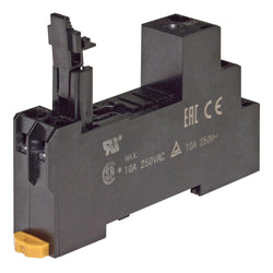 Omron Din rail mount Base for G2R Single Pole Relays, G3R & G3RD Solid State relays and H3RN-1 timers.