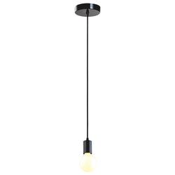 EUROTECH WESATLY - CORDSET PENDANT BLACK  230V E27 60W