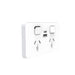 Iconic Socket Sw Horiz Twin 2ExUSBCHRG 10A 250V PDL395USBAC-VW