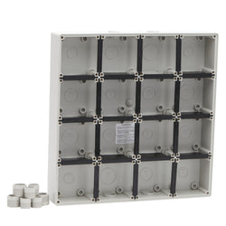 Pdl Enclosure, 16-Gang, 4x32mm 4x40mm Conduit Entry, Grey