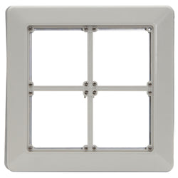 Pdl Flush Surround 4-Gang, 2 x 2 Configuration, Grey