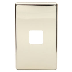 Pdl  Switch 600 Cover Only 1 Gang Polished Brass