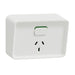 Iconic Socket Sw Horiz Single 10A 250V XW PDLO394-XW Outdoor