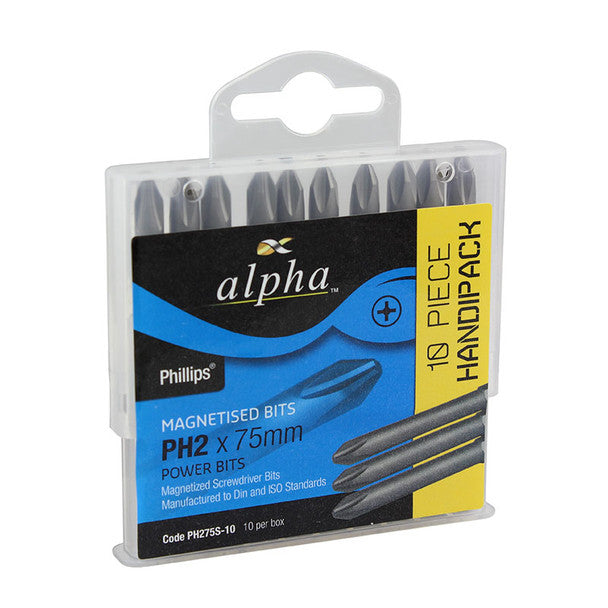 Trucut Alpha Phillips Bit 2 x 75mm Handi Pack