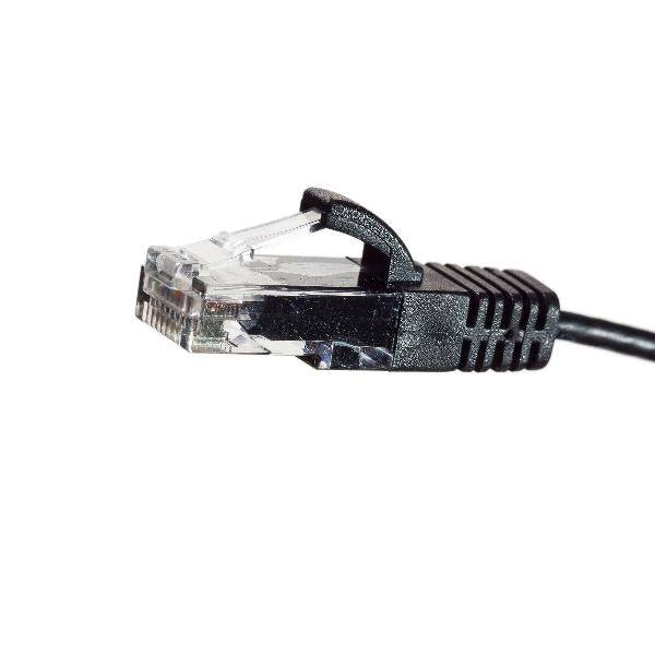 Legrand Patch Lead Cat 6 UTP 1.25M RJ45 Slimline Black