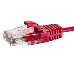 Legrand Patch Lead Cat 6 UTP 0.5M RJ45 Slimline Red