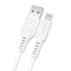 Promate 1.2m White USB-A To Lightning Data & Charge Cable. Data Transfer