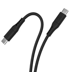 2m USB-C Data and Charging  Cable. Data Transfer Rate 480Mbps. 60W Power Delivery. Durable Soft Silicon Cable. Tangle Resistant. 25000+ Bend Tested. Black