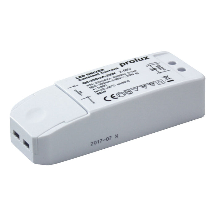 PROLUX DRIVER INDOOR 20W CONSTANT CURRENT 350MA 2-58V DC