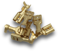 Elecsupp Fem. Quick Connect Brass 4.8mm Wide Slot50pcs