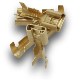 Elecsupp Terminal quick con 6.4 brass