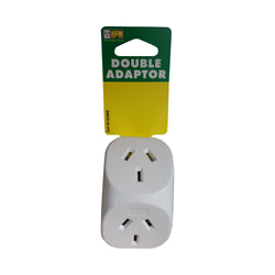 Vertical Double Adaptor White Tagged