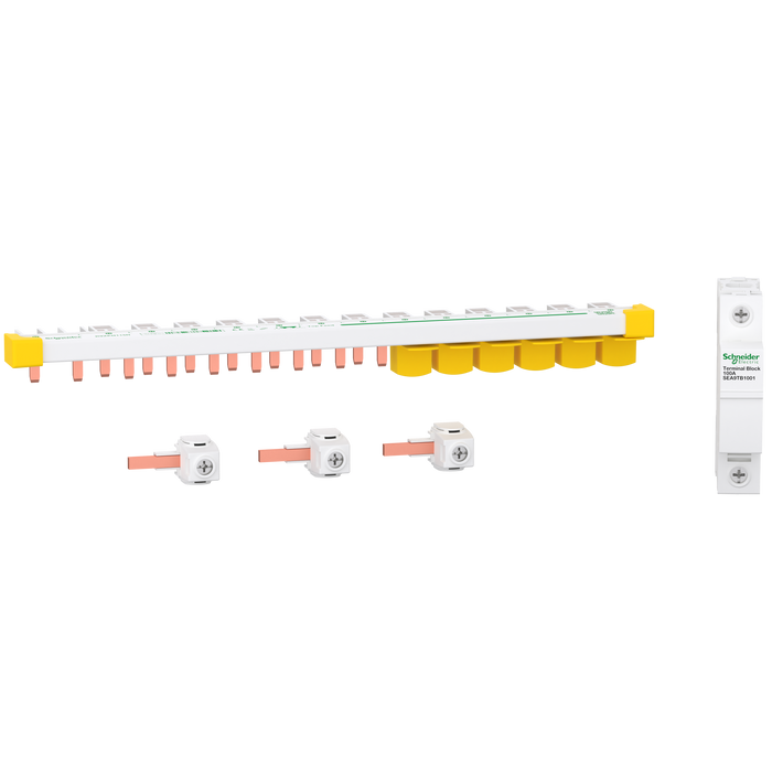 Schneider Resi9 1PN busbar 15M with NTB & acc